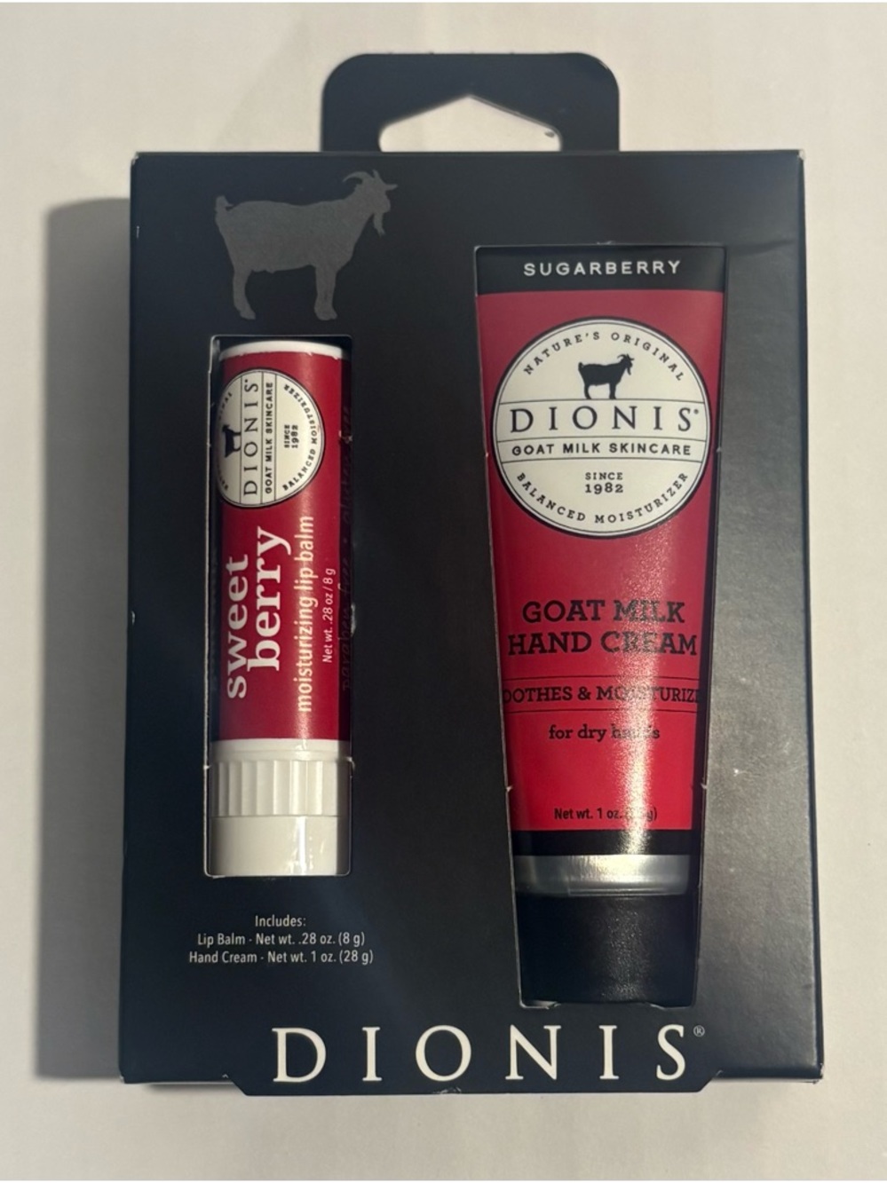 Dionis Goat Milk Berrylicious Lip & Hand Cream Set NIB